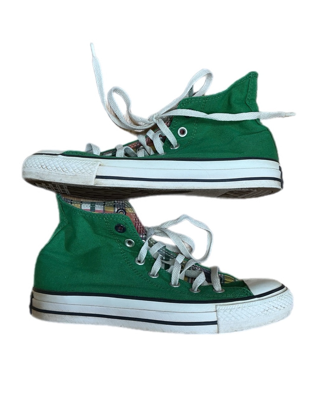 Converse Kelly green high top men's 6 women's 8 - Picture 8 of 13